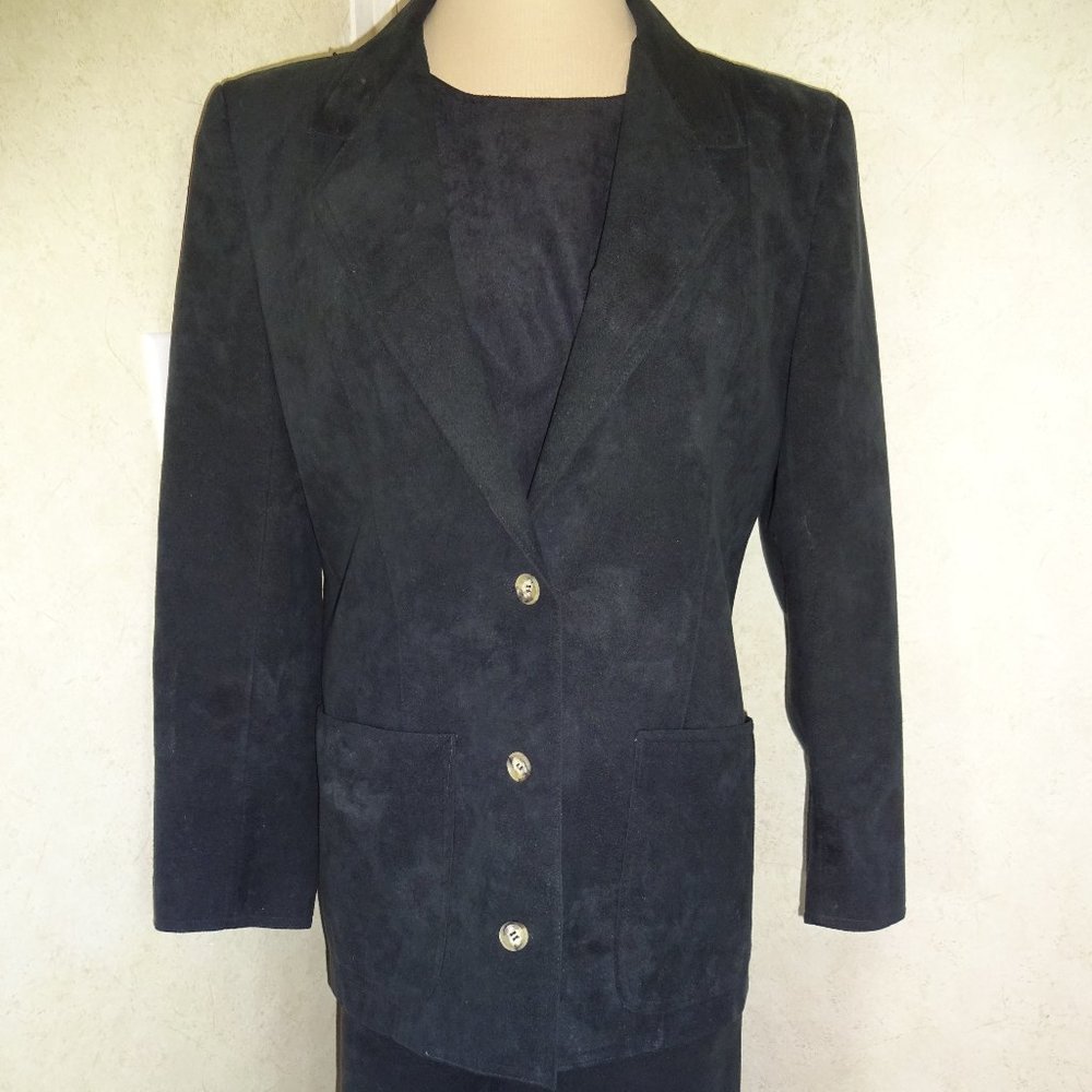 Vintage 1980s Bill Blass Jacket Top Skirt 10 S M